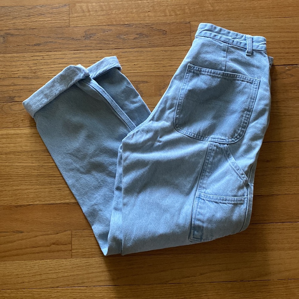vintage light wash carpenter jeans